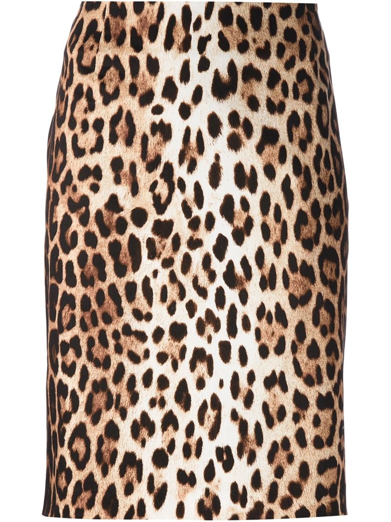 Moschino Cheap & Chic Leopard-Print Pencil Skirt