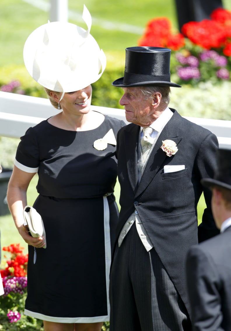Zara Tindall and Prince Philip
