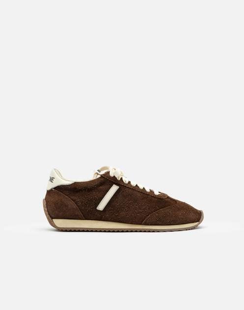 RE/DONE 70s Runner Shoe in Brown Suede