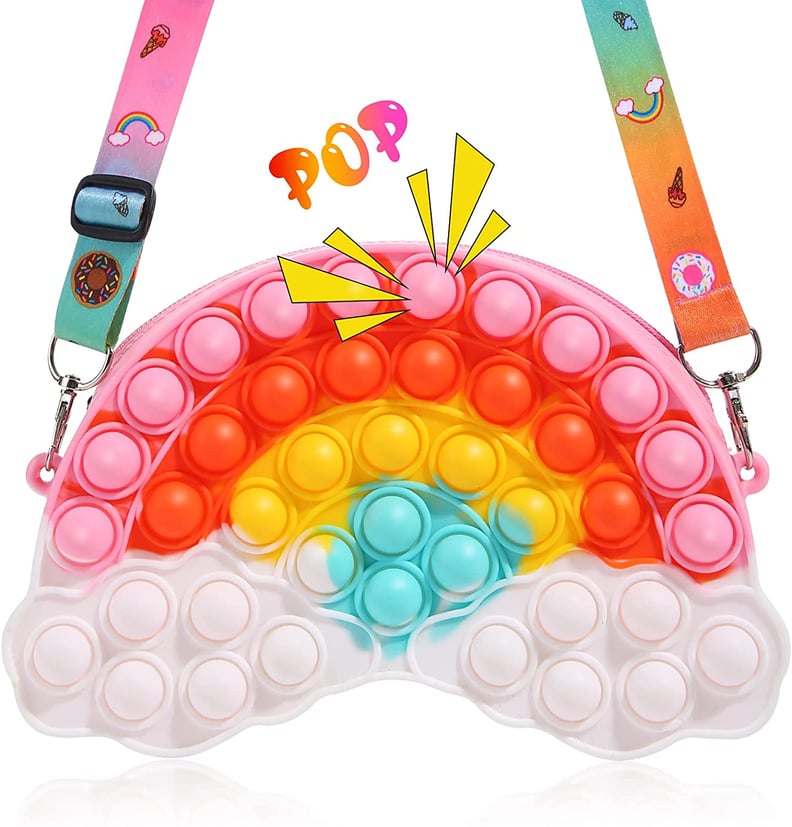 A Sensory Gift: Push Popper Rainbow Crossbody Handbag
