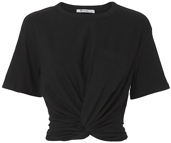 No Need To Knot Your Own Crop Tee This Alexander Wang Option Has A Selena Gomez S Already Wearing Fall S Most Popular Boot Popsugar Fashion Photo 3