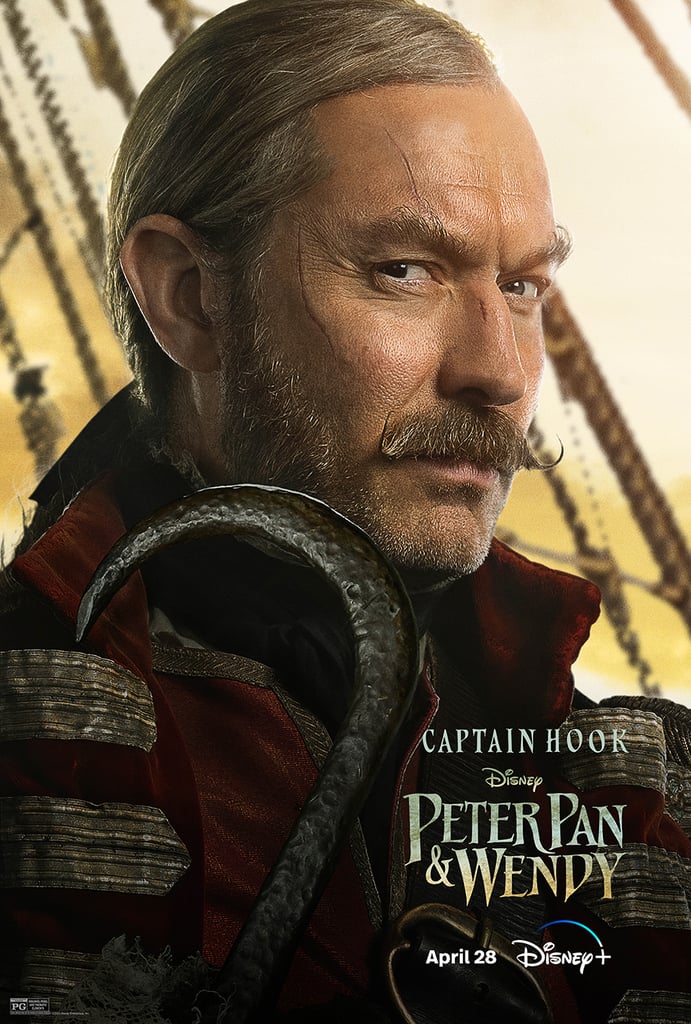 裘德·洛在《彼得·潘与温迪》海报中饰演虎克船长