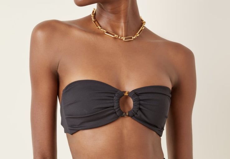 Palm Bruna Ribbed Bandeau Bikini Top