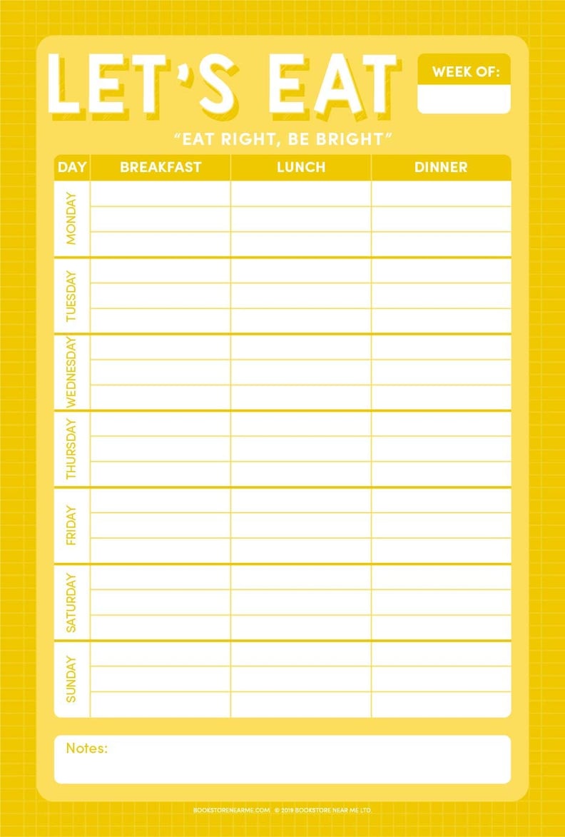 This Simple Meal Calendar