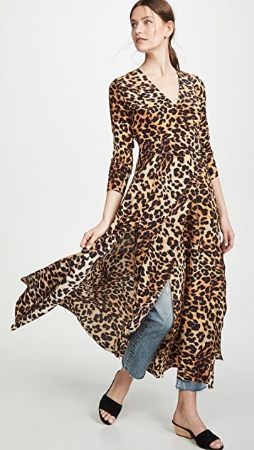 We Are Leone Leopard Wrap Dress
