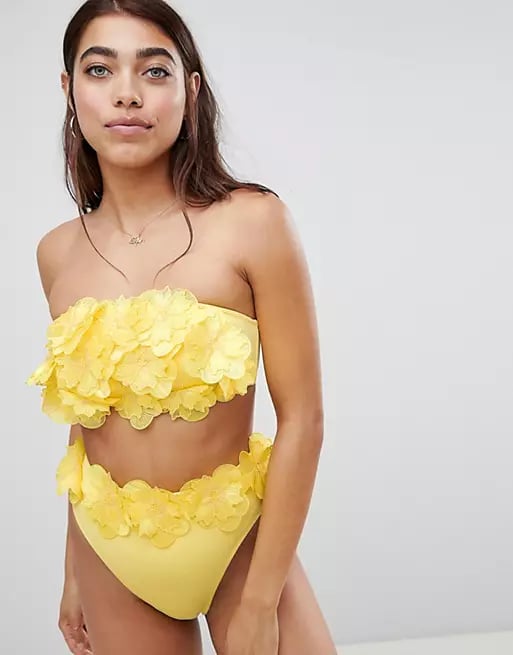 ASOS DESIGN 3D Flower Bikini