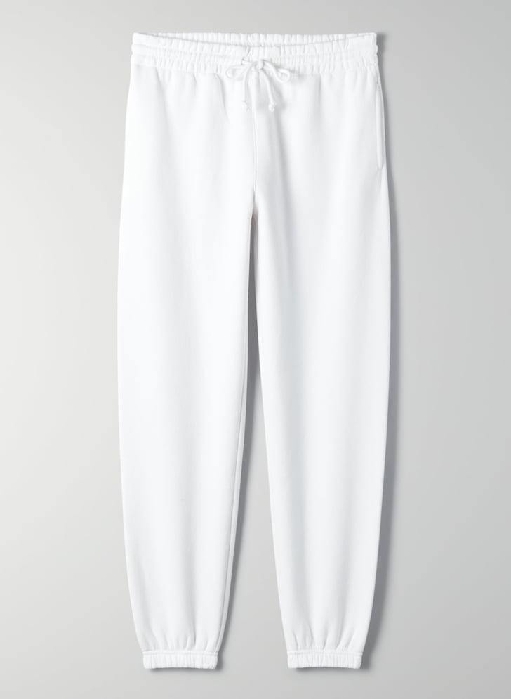 Aritzia Tna Boyfriend Joggers | How to Wear White Sweatpants | POPSUGAR ...