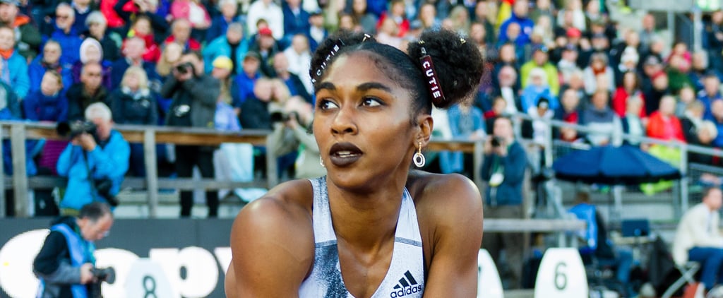 Olympic Runner Christina Clemons's Hair and Makeup Looks