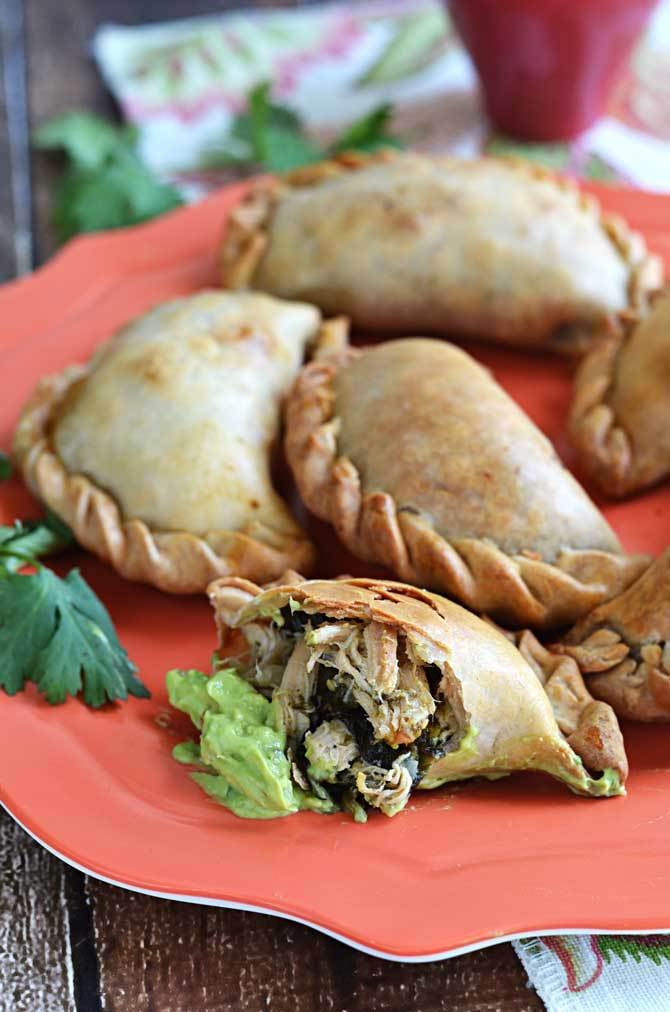 Chicken Spinach Poblano Empanadas