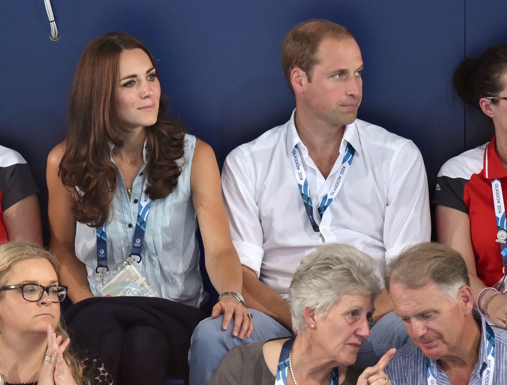 Kate casually rested her hand on Will's leg at 2014's Commonwealth Games in Glasgow, Scotland.