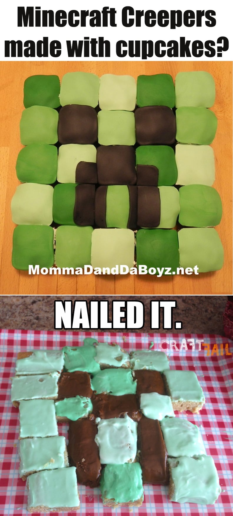 Minecraft Cupcakes