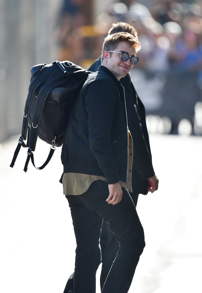 Robert Pattinson smiled while out in LA on Thursday ahead of his big premiere for The Rover that same night.