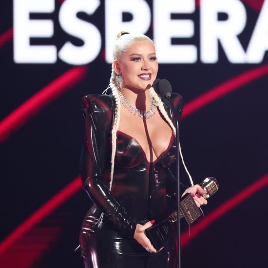 Christina Aguilera's Black Latex Venus Prototype Dress