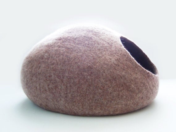 This Gray Felted Cat Cave 55 Would Make The Perfect Little 16