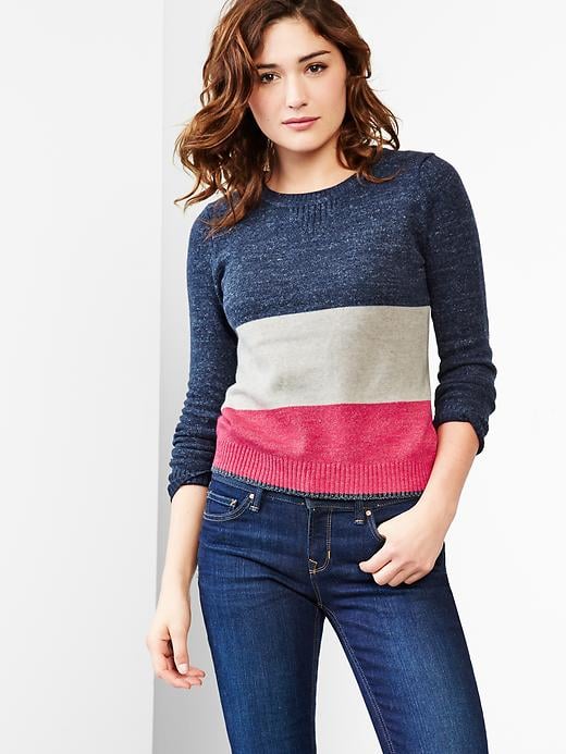 gap color block sweater