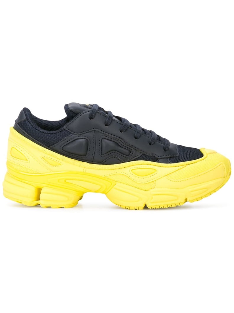 Hailey Baldwin Yellow and Black Sneakers Adidas x Raf Simons | POPSUGAR ...