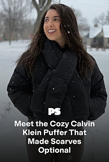 Calvin Klein Short Puffer Jacket With Scarf Review