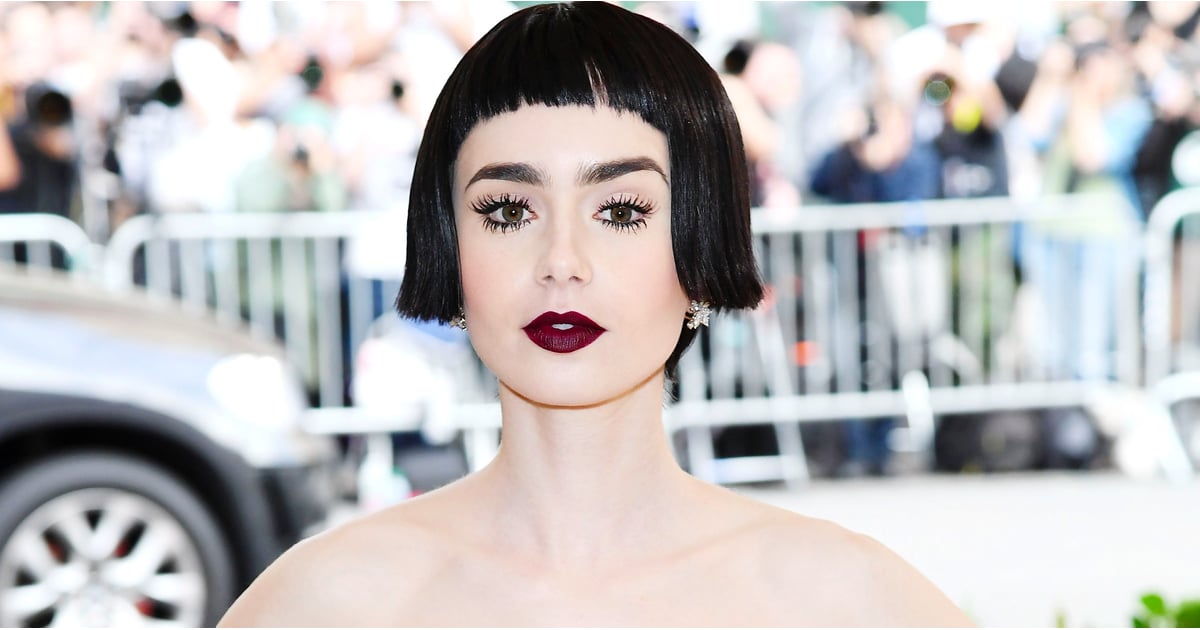 Lily Collins Hair And Makeup At The 2017 Met Gala Popsugar Beauty