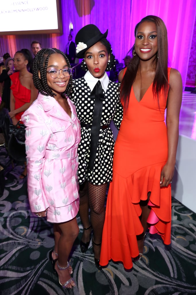 Marsai Martin, Janelle Monáe, and Issa Rae at the 2020 Essence Black Women in Hollywood Luncheon