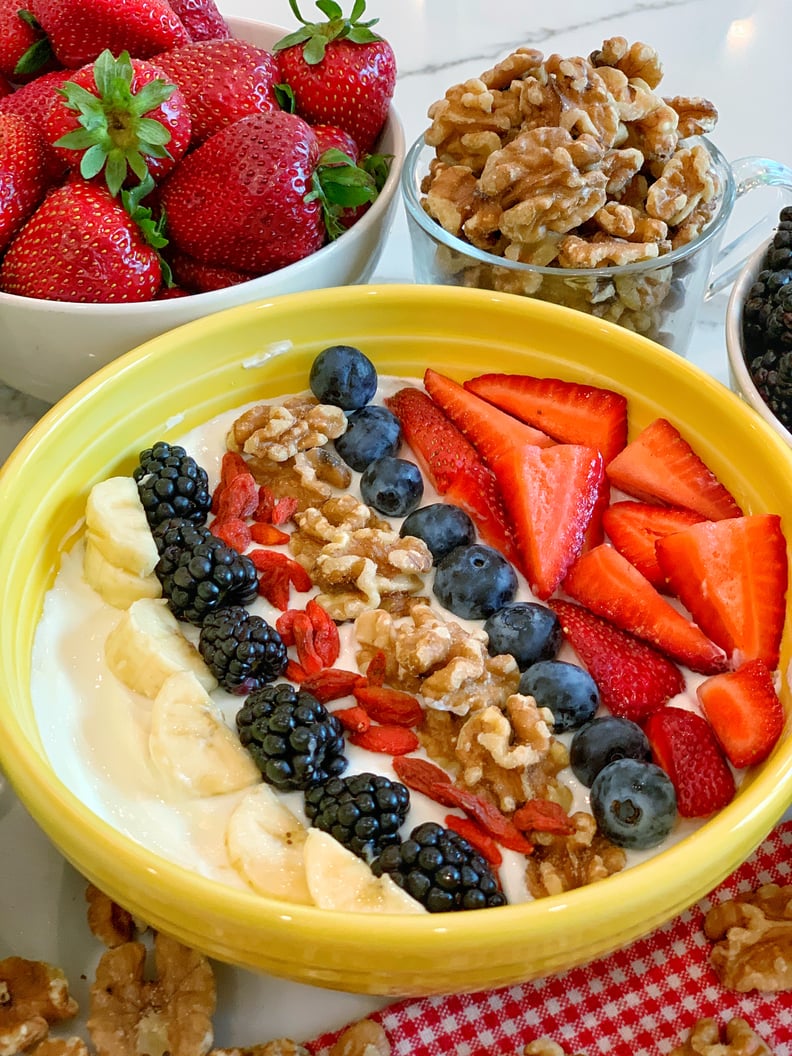 Fruit and Walnut Greek Yogurt Bowl