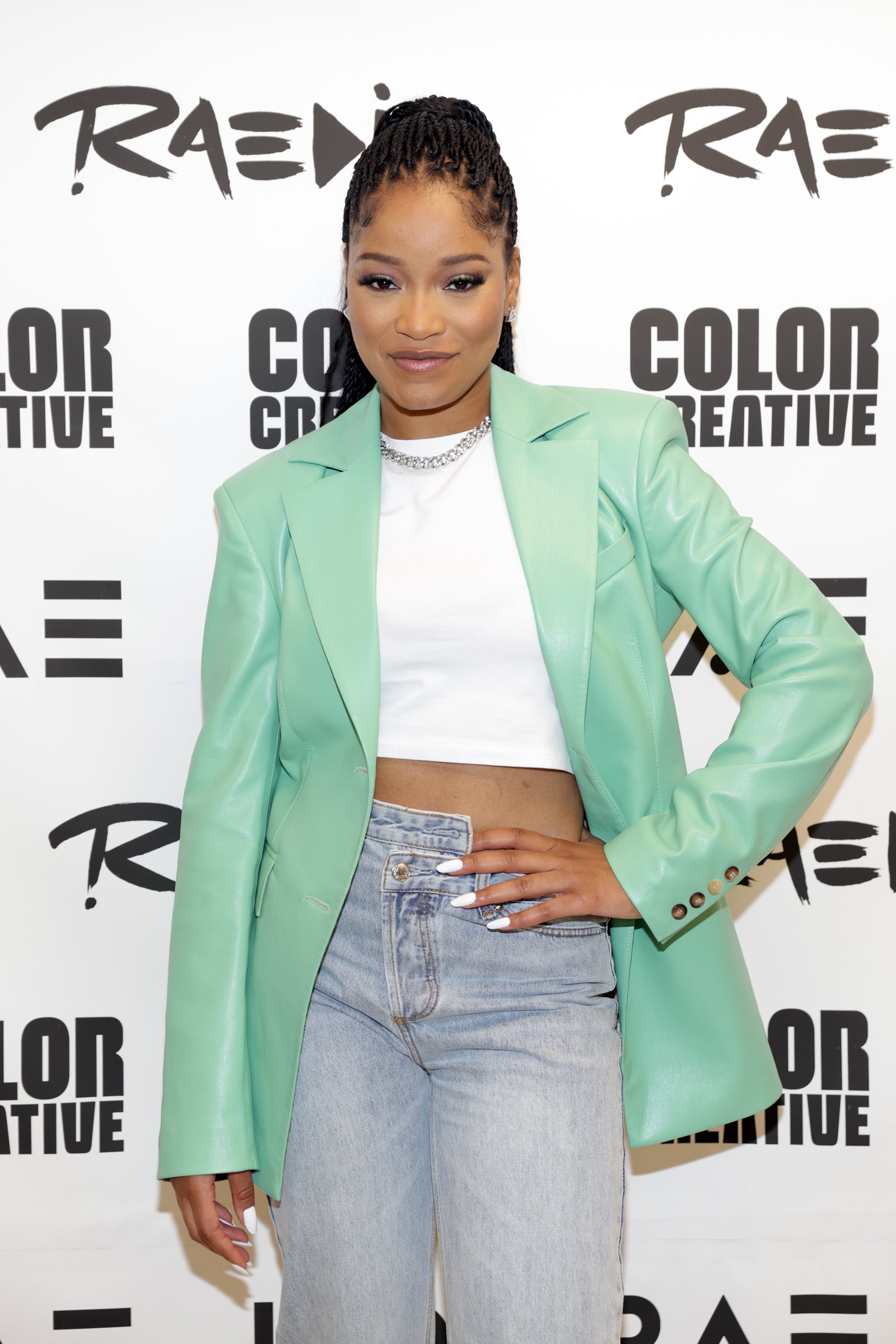 WASHINGTON, DC - MARCH 27: Keke Palmer poses for a picture at A Sip with Issa Rae and Keke Palmer during the HOORAE x Kennedy Centre Weekend Takeover in Washington, D.C. March 27, 2022. (Photo by Tasos Katopodis/Getty Images for HOORAE)