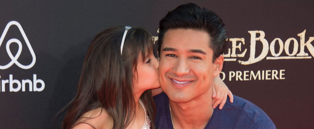 Mario Lopez and Daughter Gia at The Jungle Book Premiere