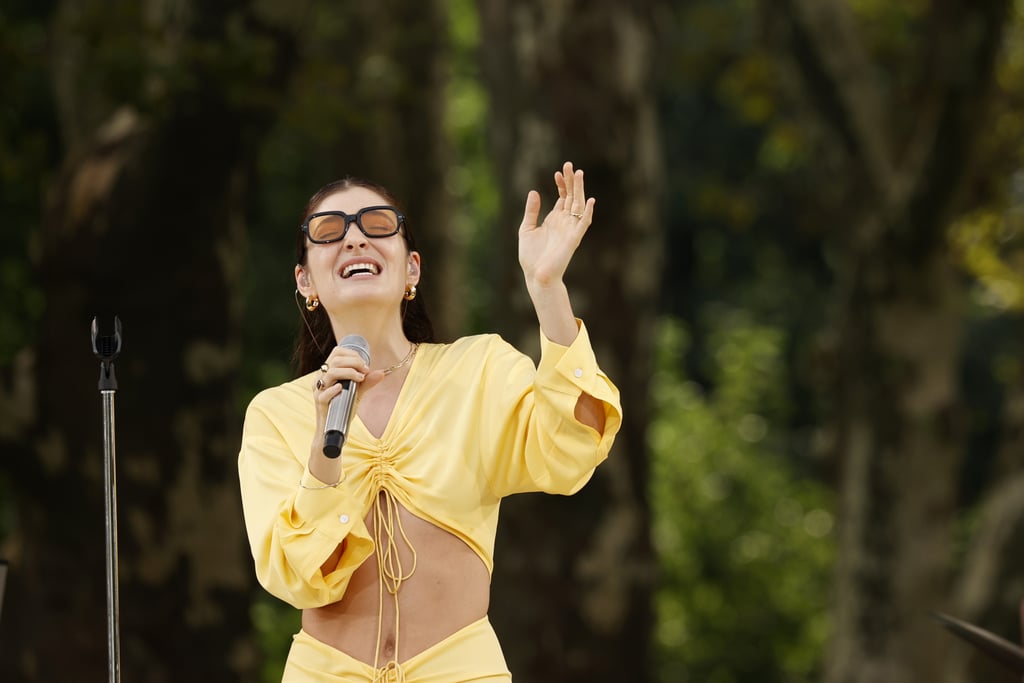 用黄色Lorde促进太阳能克里斯托弗esb的衣服