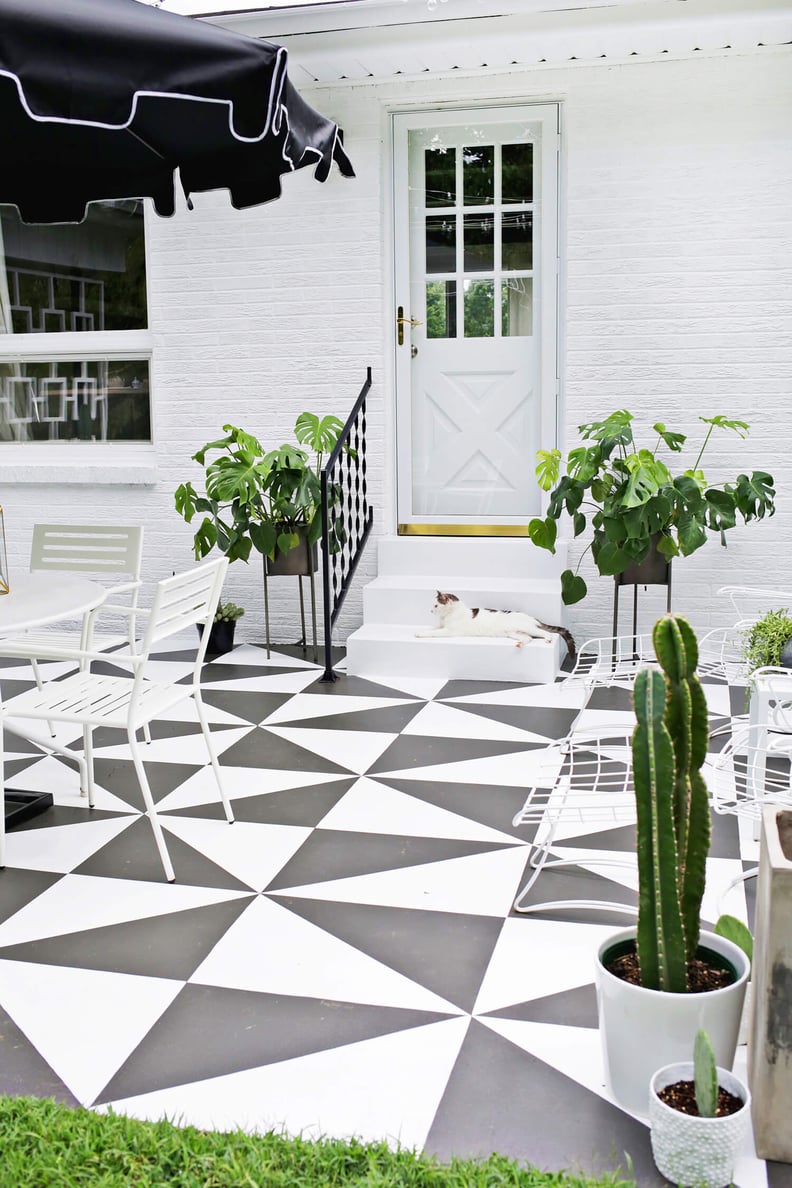 Painted Patio Tile