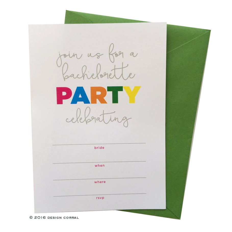Colorful Party Invitation