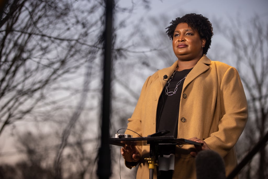 Stacey Abrams Wearing Plus-Size Brand Henning