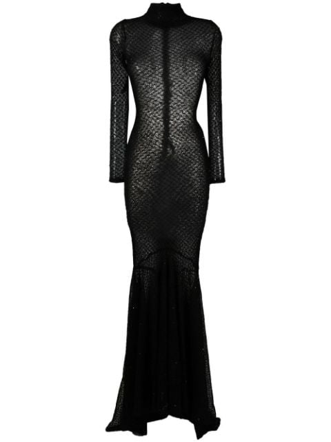 Atu Body Couture Sheer Maxi Dress