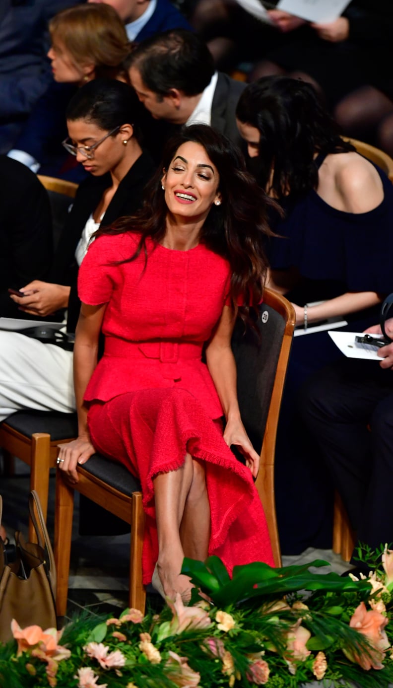 Tahari ASL Petite Peplum Skirt Suit, Amal Clooney Found the Most Striking  Colour to Wear For Your Upcoming Holiday Party