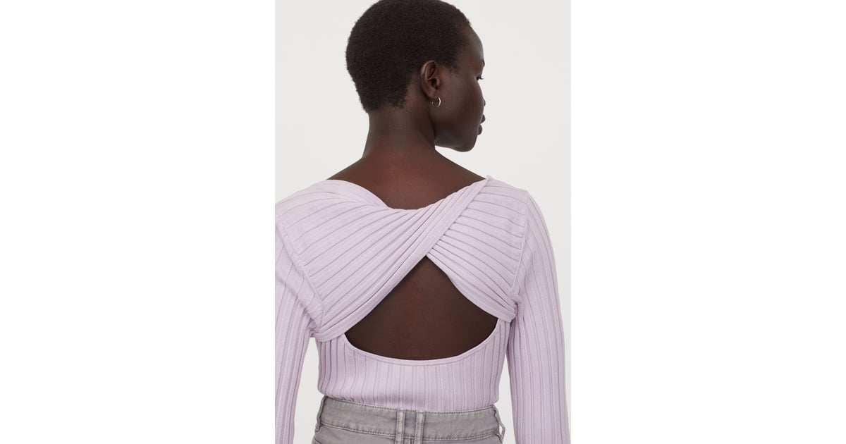 wrapover back jumper