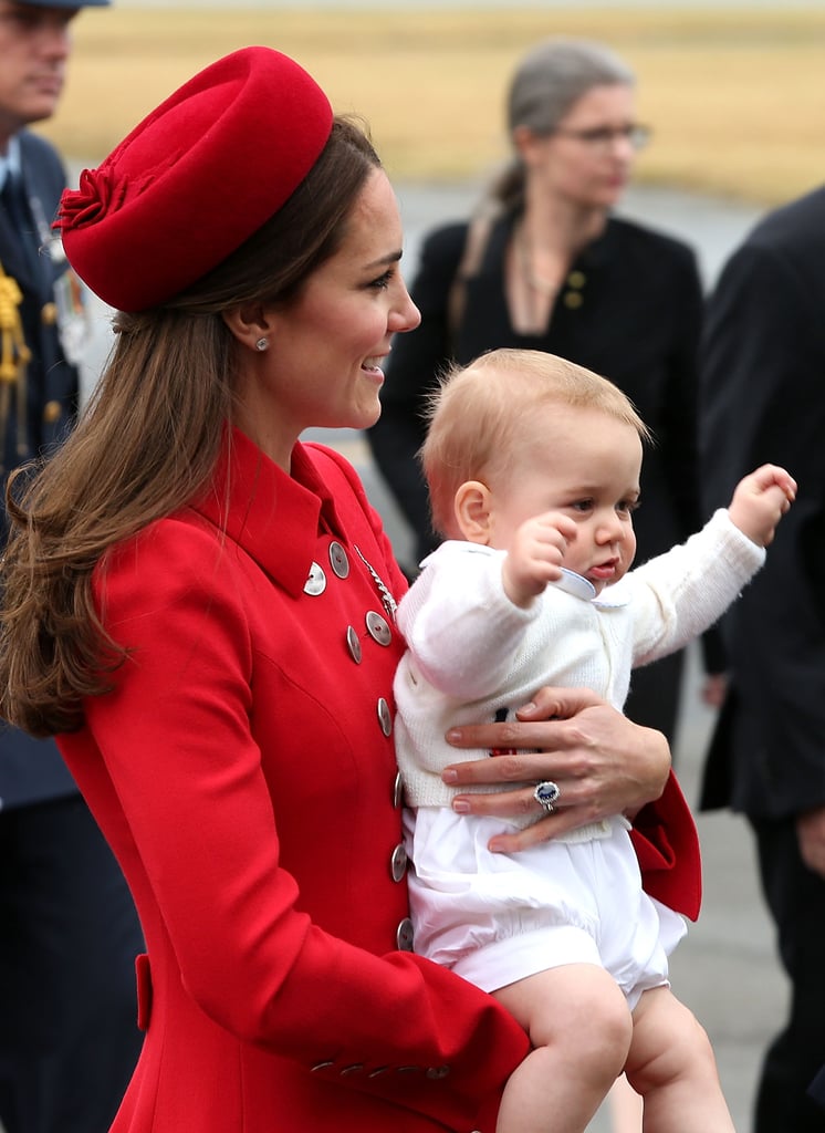 George's arrival in New Zealand on April 7.