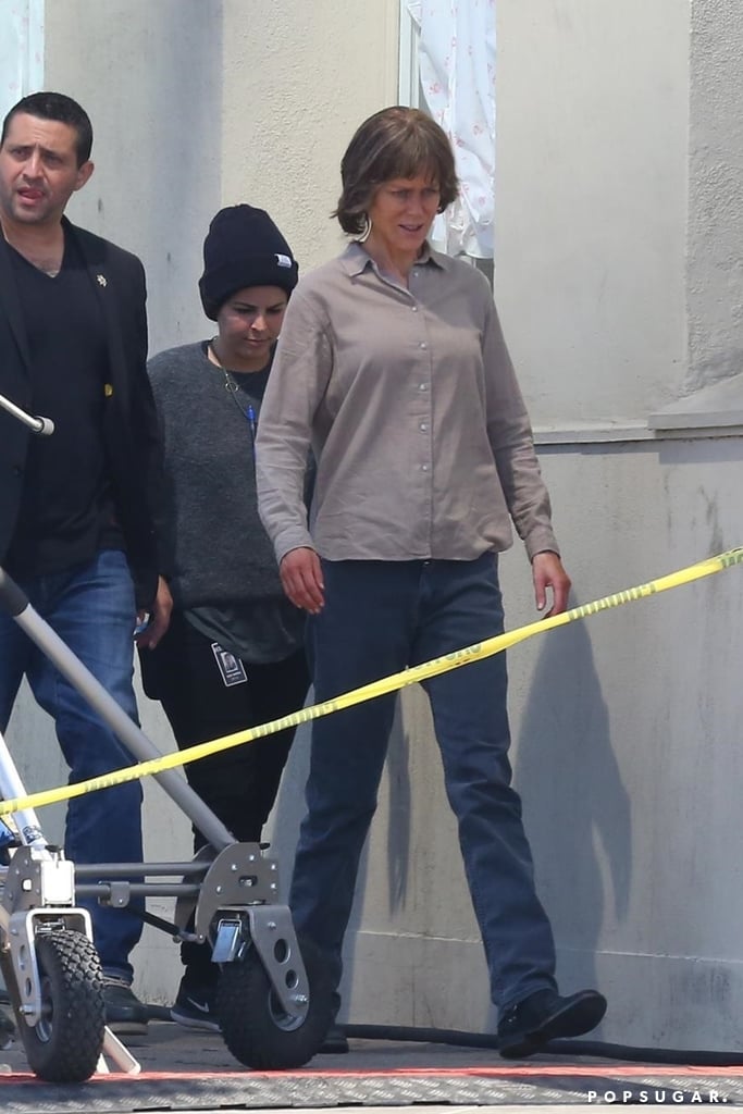 Nicole Kidman on the Set of Destroyer Pictures