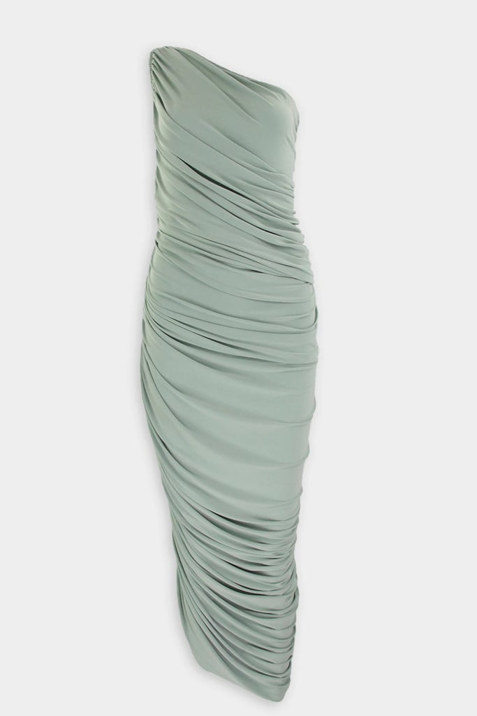 Norma Kamali Diana Gown in Vintage Mint ($215)