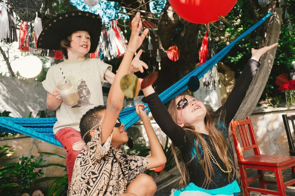 There are instructions for creating the tot crafts, plenty of jute and baker's twine for hanging things, and an "inspiration" book to help party-throwers figure out how to use everything.