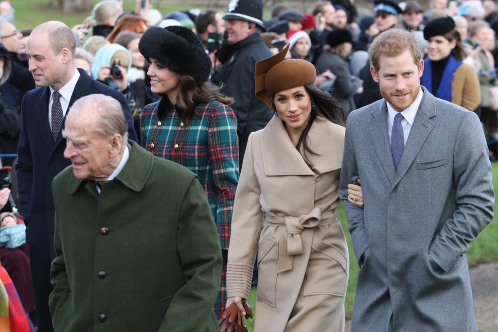 Meghan and Harry walked nearly side by side, even slightly ahead, of Kate and William after Christmas Day services in Sandringham. The out of line procession could be explained by the more casual nature of the outing and the fact that Meghan hadn't yet married into the family.