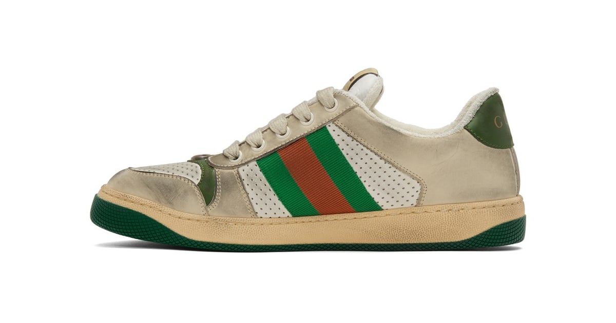 gucci white screener sneakers