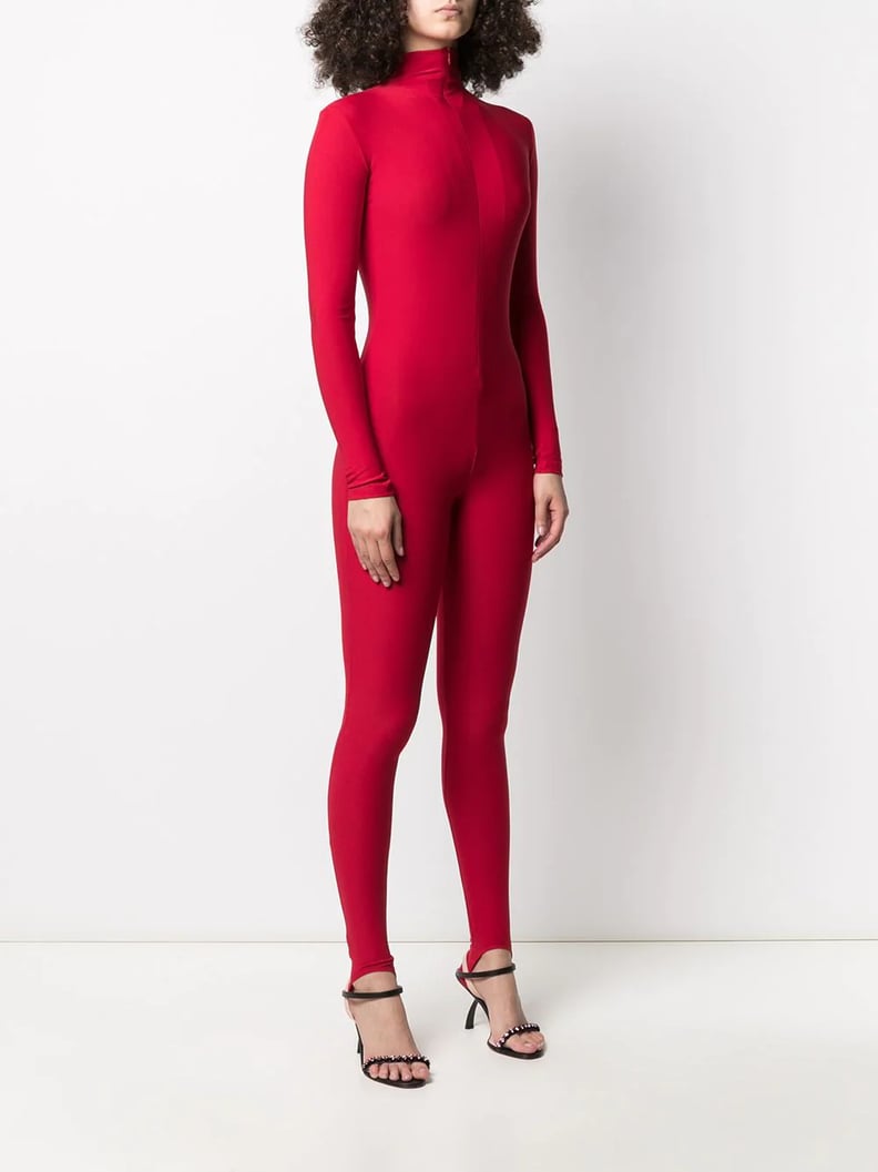 Atu Body Couture DEMO red biker jumpsuit