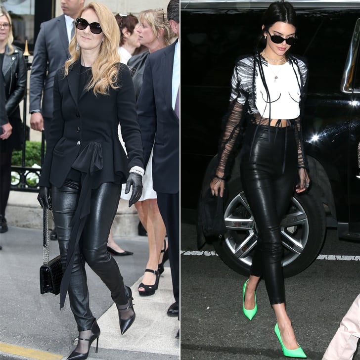 Celine's Kendall Jenner Leather Skinnies Moment