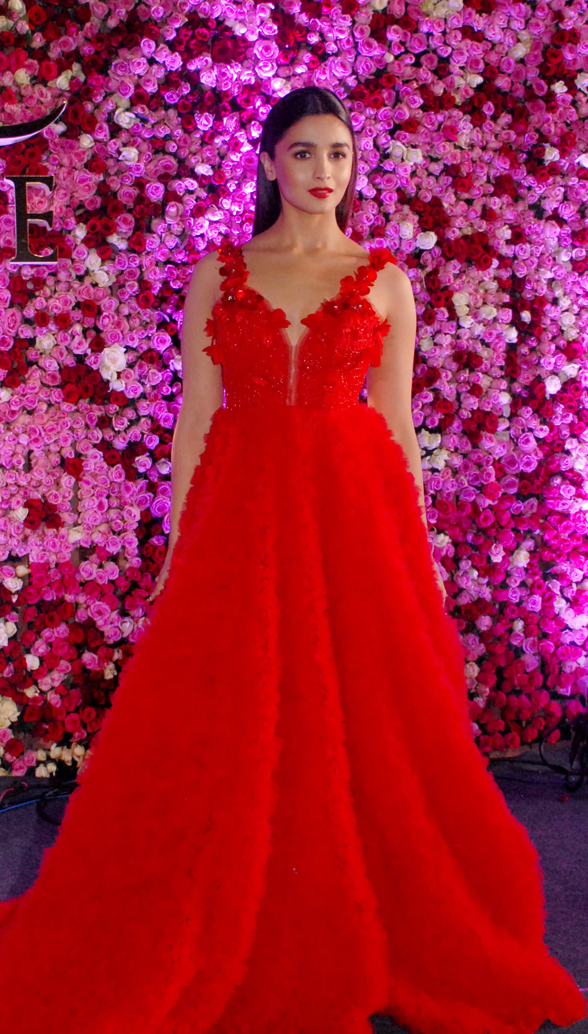 Janhvi Kapoor In Red Corset Gown For Valentines Day Style Inspo