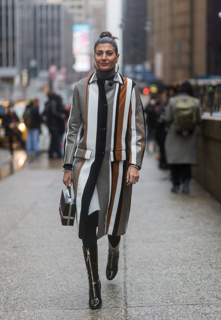 Opt For a Striped Coat That Will Elongate Your Silhouette