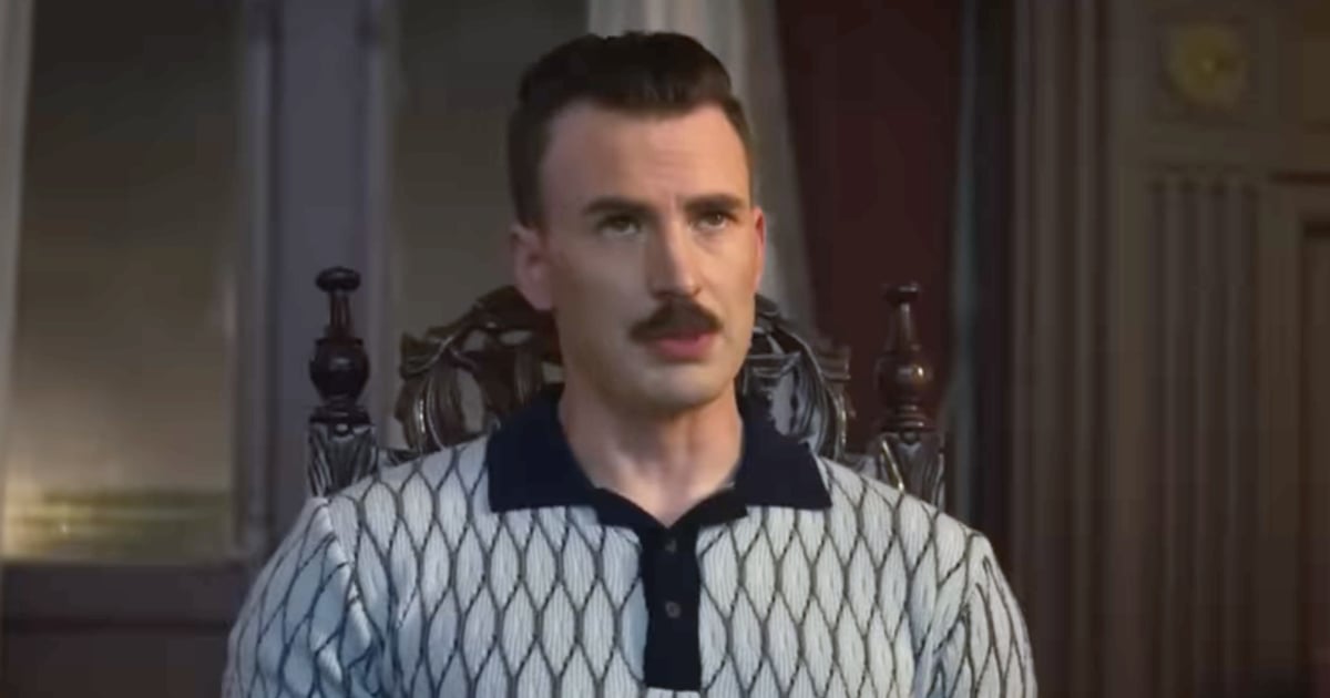 chris evans dad stache