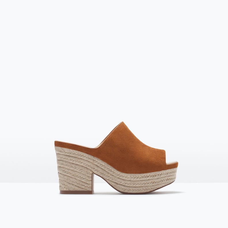 Zara Leather Wedge Shoe
