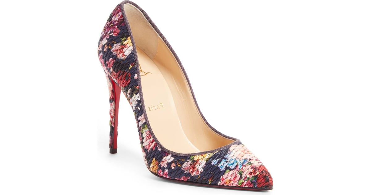 Christian louboutin hotsell floral heels