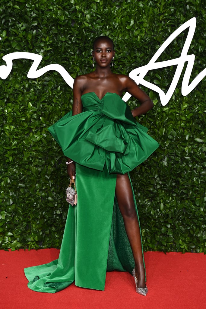 Adut Akech at the British Fashion Awards 2019