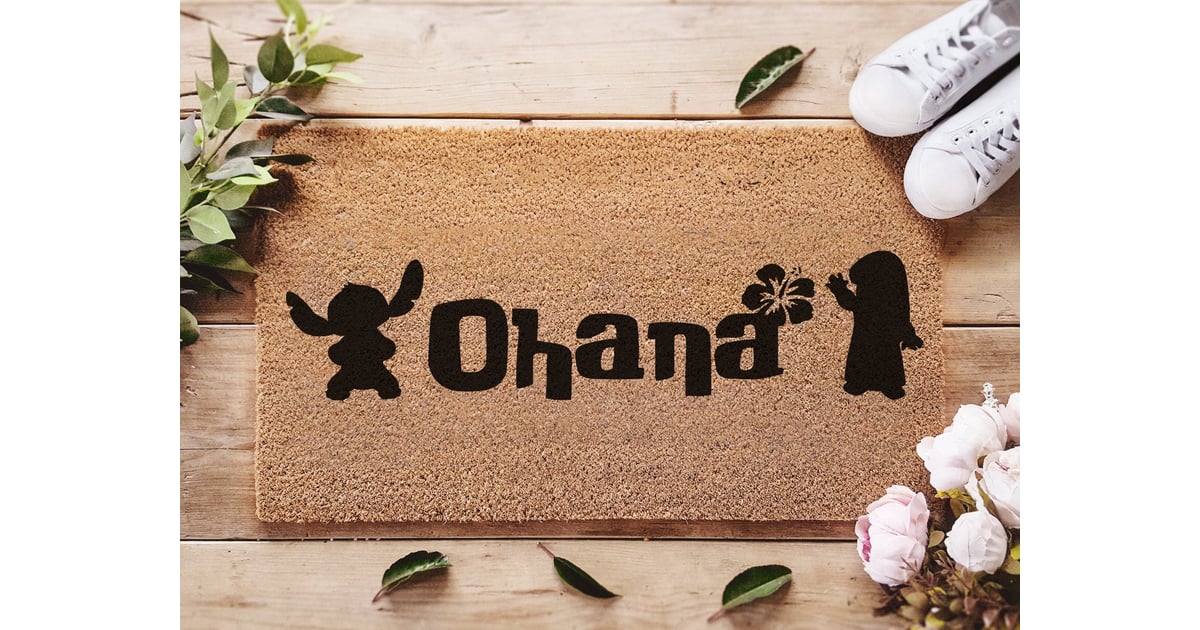 Lilo and Stitch "Ohana" Doormat Disney Doormats POPSUGAR