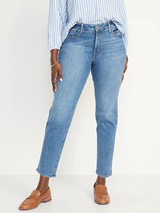 Stretch Jeans Under $25: Old Navy High-Waisted O.G. Straight Medium-Wash Extra Stretch Jeans