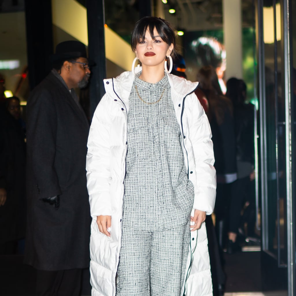 Selena Gomez Wears Everlane Puffer To Puma Meet And Greet